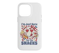 Je suis Juste là pour Les Snacks, Amusant, Amateur de Baseball, Art Vintage Coque pour iPhone 14 Pro Max