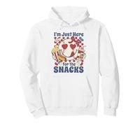 Je suis Juste là pour Les Snacks, Amusant, Amateur de Baseball, Art Vintage Sweat à Capuche