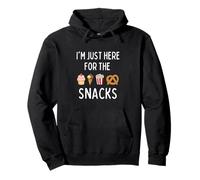 Je suis juste là pour les snacks | Funny Foodie Sweat à Capuche