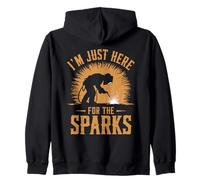 Je suis juste là pour les sparks Pun Metalworkers Welding Sweat à Capuche