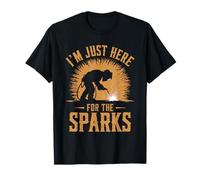 Je suis juste là pour les sparks Pun Metalworkers Welding T-Shirt