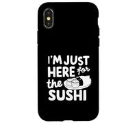 Je suis Juste là pour Les sushis, Le raw Fish Roll (Sashimi Japonais) Coque pour iPhone X/XS