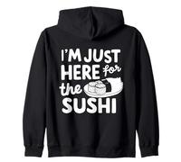 Je suis Juste là pour Les sushis, Le raw Fish Roll (Sashimi Japonais) Sweat à Capuche