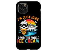 Je suis Juste là pour Les Vacances gratuites sur Une croisière Amusante avec Une crème glacée Coque pour iPhone 11 Pro