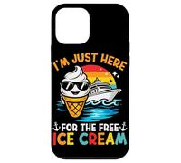 Je suis Juste là pour Les Vacances gratuites sur Une croisière Amusante avec Une crème glacée Coque pour iPhone 12 Mini