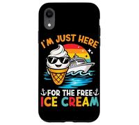 Je suis Juste là pour Les Vacances gratuites sur Une croisière Amusante avec Une crème glacée Coque pour iPhone XR