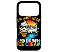Je suis Juste là pour Les Vacances gratuites sur Une croisière Amusante avec Une crème glacée Coque pour iPhone 17 Pro