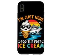 Je suis Juste là pour Les Vacances gratuites sur Une croisière Amusante avec Une crème glacée Coque pour iPhone XS Max