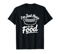 Je suis Juste là pour Manger - Funny Foodie T-Shirt
