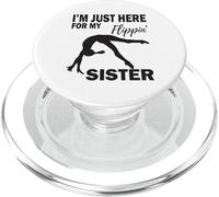 Je suis Juste là pour Mon frère Gymnaste Flippin' Sister PopSockets PopGrip pour MagSafe