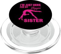 Je suis Juste là pour Mon frère Gymnaste Flippin' Sister PopSockets PopGrip pour MagSafe