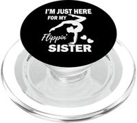Je suis Juste là pour Mon frère Gymnaste Flippin' Sister PopSockets PopGrip pour MagSafe
