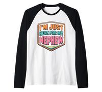 Je suis Juste là pour Mon Neveu, Un Nouveau-né drôle, Tante, Oncle Manche Raglan