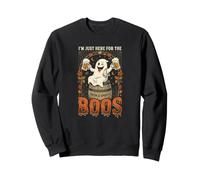 Je suis Juste là pour The Boos Ghost Beer Halloween Retro Sweatshirt