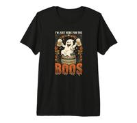 Je suis Juste là pour The Boos Ghost Beer Halloween Retro T-Shirt Haut de Gamme