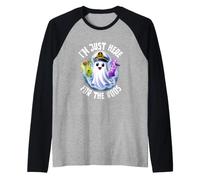 Je suis Juste là pour The Boos Halloween Cruise Ghost Captain Manche Raglan