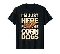 Je suis Juste là pour The Corn Dogs Funny Fair Food T-Shirt