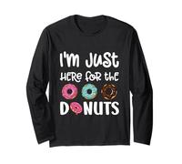Je suis Juste là pour The Donuts Cute Donut Lover Manche Longue
