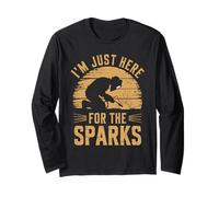 Je suis juste là pour The Sparks Vintage Metalworkers Welder Manche Longue