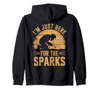 Je suis juste là pour The Sparks Vintage Metalworkers Welder Sweat à Capuche