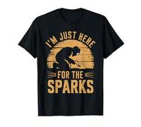 Je suis juste là pour The Sparks Vintage Metalworkers Welder T-Shirt