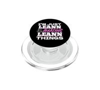 Je suis Juste Leann Qui Fait des Choses Incroyables avec Leann PopSockets PopGrip pour MagSafe