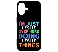Je suis Juste Leslie Qui Fait Leslie Things Leslie Coque pour iPhone 17