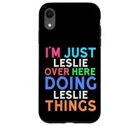 Je suis Juste Leslie Qui Fait Leslie Things Leslie Coque pour iPhone XR
