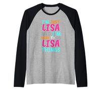 Je suis Juste Lisa et Je suis là pour Faire des Choses drôles avec Lisa Manche Raglan