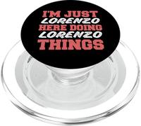 Je suis juste Lorenzo qui fait des choses drôles en tant que prénom PopSockets PopGrip pour MagSafe