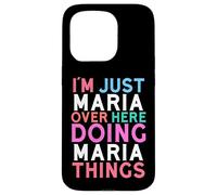 Je suis Juste Maria, Ici, Je Fais des Choses avec Maria Coque pour iPhone 15 Pro