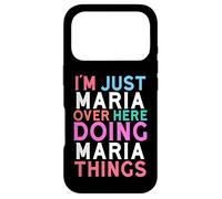 Je suis Juste Maria, Ici, Je Fais des Choses avec Maria Coque pour iPhone 17 Pro