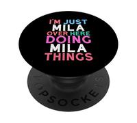 Je suis Juste Mila, Qui Fait Mila Things Name PopSockets PopGrip Adhésif