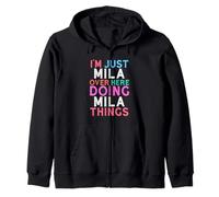 Je suis Juste Mila, Qui Fait Mila Things Name Sweat à Capuche