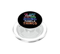 Je suis Juste Pamela Qui Fait Les Choses de Pamela PopSockets PopGrip pour MagSafe