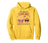 Je suis Juste Un Cupcake Qui Cherche Mon Stud Muffin Sweet Love Sweat à Capuche, Unisexe pour Adultes, Citron, S