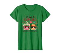Je suis Juste Un Cupcake Qui Cherche Mon Stud Muffin Sweet Love T-Shirt, Femme, Vert Kelly, XS