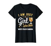 Je suis Juste Une Fille Qui Aime la Sangria aux pêches Blanches T-Shirt