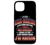 Je suis Kick Boxeur Je Ne Ferme Déjà Pas Ma Gueule Coque pour iPhone 13