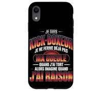 Je suis Kick Boxeur Je Ne Ferme Déjà Pas Ma Gueule Coque pour iPhone XR