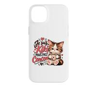 Je suis Kiki mais Pas concon Chat Mignon, Candide, crédule Coque pour iPhone 14 Plus