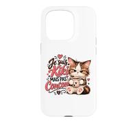 Je suis Kiki mais Pas concon Chat Mignon, Candide, crédule Coque pour iPhone 15 Pro