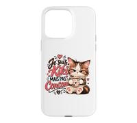 Je suis Kiki mais Pas concon Chat Mignon, Candide, crédule Coque pour iPhone 15 Pro Max