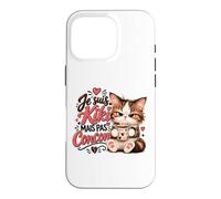 Je suis Kiki mais Pas concon Chat Mignon, Candide, crédule Coque pour iPhone 16 Pro