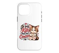 Je suis Kiki mais Pas concon Chat Mignon, Candide, crédule Coque pour iPhone 16 Pro Max