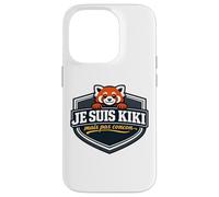Je suis Kiki mais Pas concon Citation Humour Panda Roux Coque pour iPhone 14 Pro