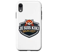 Je suis Kiki mais Pas concon Citation Humour Panda Roux Coque pour iPhone XR