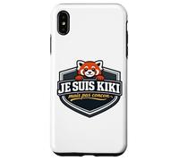 Je suis Kiki mais Pas concon Citation Humour Panda Roux Coque pour iPhone XS Max