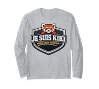 Je suis Kiki mais Pas concon Citation Humour Panda Roux Manche Longue