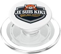 Je suis Kiki mais Pas concon Citation Humour Panda Roux PopSockets PopGrip pour MagSafe